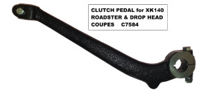 3239. XK140 HEAVY DUTY CLUTCH PEDAL for XK140 ROADSTER  & DROP HEAD COUPES for  LHD & RHD.  C7584