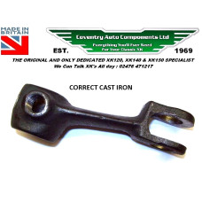 3256.  XK120 & XK140 * CAST SG IRON*  Clutch Lever Arm On Bellhousing . C2483
