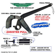 3356K LIGHTEN UP A HEAVY CLUTCH??? LATE XK150 RIGHT HAND DRIVE, UPGRADED CLUTCH PEDAL KIT (inc.Bearing, Bell Crank Springs & Anchor) C14173. C14177.C14196. C14180