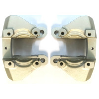 3428.  Pair of XK150 Front Late Disc Brake Caliper Mount Castings. Quick Fit Square Pad . 7715. VBM10066
