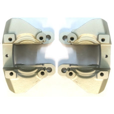 3428.  Pair of XK150 Front Late Disc Brake Caliper Mount Castings. Quick Fit Square Pad . 7715. VBM10066