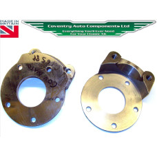 3432. XK150 Pair of Rear Disc Brake Caliper Adaptor Mounting Plates . Late Spec. C16587. C16588. 3432. XK150 Pair of Rear Disc Brake Caliper Adaptor Mounting Plates . Late Spec. C16587. C16588.