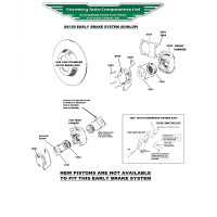 3656. EARLY XK150 Handbrake Caliper Pivot Bolt Lock Washer. 6932