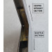 1017.  XK120 & XK140 OTS O.T.S Windscreen Channel Frame Tapped Joint Kit with screws. BD3012-J. BD3013-J