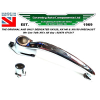 1120K.  XK140 FHC FIxed Head and XK150 Set of Door Handles, buttons and fittings kit (x2) with bellcranks.