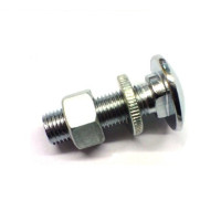 1260. XK140 & XK150 & MK2 Bumper  Chrome Bolt & Spring Washer & Nut (to Spacer).  BD9871