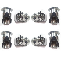 1330 SET . Full Set of 8 Chrome Crash Roll Plugs For XK120 & XK140 Roadsters. OTS. BD3630