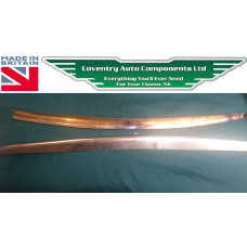 1555. XK150 OTS Roadster Door Top Cappings. Supplied in Brass. Tailor Fit to Car before Chroming. BD14952. BD14953 