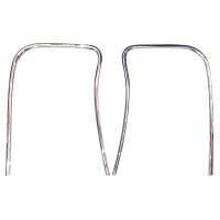 1602.  XK120 & XK140 Pair of Windscreen Chrome Surround DHC & FHC. BD7961. BD7962