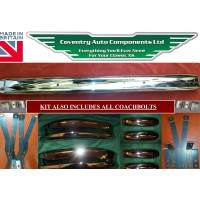 1661K. DISCOUNTED  XK140 Full Front & Rear Bumper & Over-riders with Irons & Fittings. Pre-Order NOW!!!! C9751