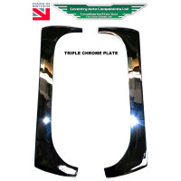 1680.  XK150 Drop Head & Fixed Head Coupe DHC &  XK150 FHC Windscreen Side  Pillar Chromes . BD13133. BD13134