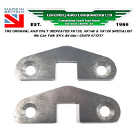 1788. 2 x XK120 & XK140 Door Hinge Check Plate / Limiter / Stop for Bottom Hinge. BD4675 (BD9013)