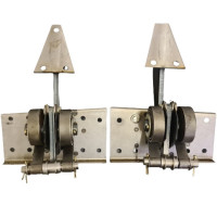 1819. XK150 Sprung Boot Hinges Set (pair). BD16245. BD16246