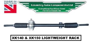 4195R. * IMPROVED STEERING* NEW XK140 & XK150 RIGHT HAND DRIVE LIGHTWEIGHT STEERING RACK. OUTRIGHT SALE. C8469 RHD 