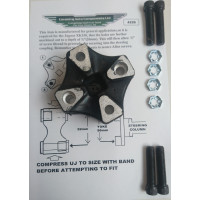 4220KIT. Jaguar XK150 Rubber Steering U.J. with Fittings Kit . C10836/1. C11820/3. C10838