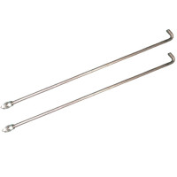 4568. XK120 Radiator Vertical (tie rod) Stay with hooked end x 2. C3464
