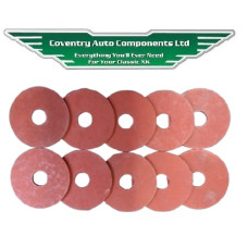 4701. Chassis to Body Red Fibre Insulating Washers Spacers x 10. BD2070
