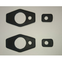 6531x2 . XK140 &  XK150 Door Handle Mounting Pads . BD11266