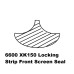 6600 . XK150 Windscreen Seal Beading / Locking Strip under Chrome. BD13130
