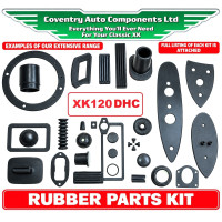 6792. Jaguar XK120 DHC Drop Head Coupe - Complete Rubber Parts Kit