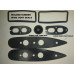 6798LL.  LATE  XK150  DHC / Drop Head Coupe Rubber Parts Kit. Left Hand Drive Models