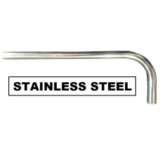 7124L. LATE XK150 Heater Feed Pipe From Valve in STAINLESS STEEL. C14324. 