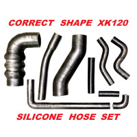 7135SIL. XK120 FULL SHAPED SILICONE WATER HOSE SET of 9 PIECES 
