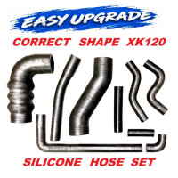 LOOK COOL with CORRECTLY SHAPED SILICONE WATER HOSE KITS FOR :  XK120 , XK140 & XK150 FULLY SHAPED HOSES 
