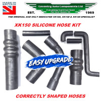 7137SIL. Jaguar XK150 FULLY SHAPED SILICONE COOLING HOSE SET OF WATER HOSES 