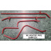 7125.  XK150 LATE STAINLESS STEEL Heater Return Pipe Kit (4 Piece) In Engine Bay. C4400. C4837. C4260\7. C13232 .C14324    