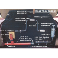 9823. Post  Jack Securing  Terry Push Clip. BD3431