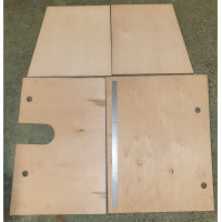 9260DK XK120 DHC Drop Head Coupe Front Floorboards, Boot Board and Fittings KIt