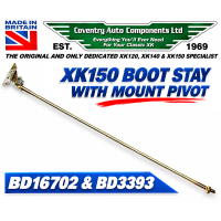 9660. XK150 Late Design Boot Stay Prop and Top Fixing Anchor Bracket  Assy. BD9570. / BD16702. BD3393.