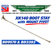 9672 XK140 ( XK150 ) Boot Stay Prop & Bracket . BD9570. BD3393
