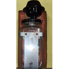 9713.  XK140 FHC Fixed Head Coupe Windscreen Washer Bottle Jar, Pump & Bracket Assy . C9179