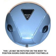 9729. XK120 & XK140 Replacement Round Period Style  2 door, Uprated Heater / Demister Assy. 