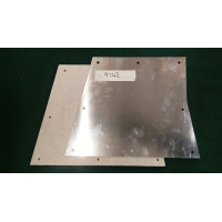 9742. XK150 Heatshield for Right Hand Seat Pan with rivets . BD9006