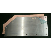 9744.  XK120 Heatshield for exhaust with Split rivets . BD3746. BD3755