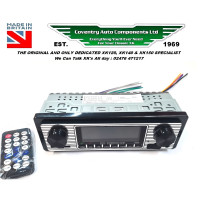 5005. New "Classic Look"Shallow Back 12V (Neg earth) Stereo with MP3 Player / USB & SD ports