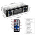 5005. New "Classic Look"Shallow Back 12V (Neg earth) Stereo with MP3 Player / USB & SD ports