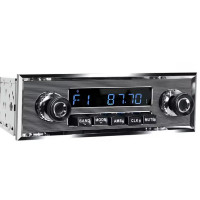 5006. XK150 Style, 'Classic Look' Digital FM / MP3 Stereo with Black & Chrome Look Knobs (12V Neg earth)