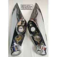 5040. Late XK150 Spec. Rear Plinths ONLY  for Stop & Tail Lights. Jag. Ref. 8311. 8312