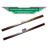 5160 x 2. Pair of XK120 & XK140 Wiper Blades. UNSPRUNG. Wrist Fitting design. 741680. C11844.