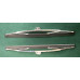 5170  Pair of  XK150 Hand Polished Sprung 10"  Stainless Steel Wiper Blades with Lucas Wrist / Spoon fitting. 6562