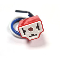 5444. XK140 & XK150 Wiring Adapter for REPRODUCTION  'J' LAMP . Euro 3-Pin Spade Connector for Halogen P43T Bulbs  ONLY