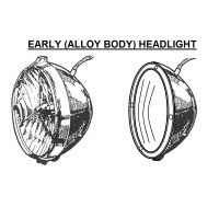 5445 XK120 EARLY Headlight Bowl For Alloy Cars Only. 553480. C2749. C2749/1