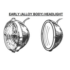 5445 XK120 EARLY Headlight Bowl For Alloy Cars Only. 553480. C2749. C2749/1
