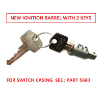 5665. XK Ignition Switch Barrel & 2 Keys. BD2411. WB1/2646