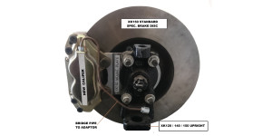 SE305 * BRAKING SOLUTION * XK120 & XK140 FRONT DISC BRAKE CONVERSION FOR SPLINED WIRE  WHEELS incs. HUBS & DISCS