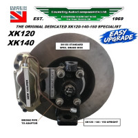SE305WB. COMPLETE XK120 & XK140 FRONT DISC BRAKE CONVERSION UPGRADE FOR SPLINED WIRE WHEELS incs. HUBS & DISCS & BEARINGS KIT SE305WB. COMPLETE XK120 & XK140 FRONT DISC BRAKE CONVERSION UPGRADE FOR SPLINED WIRE WHEELS incs. HUBS & DISCS & BEARINGS KIT